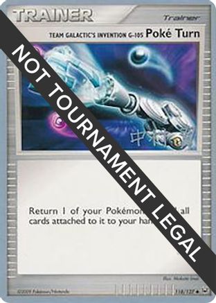 Team Galactic's Invention G-105 Poke Turn - 2009 (Tsubasa Nakamura) 118  World Championship Decks - Uncommon