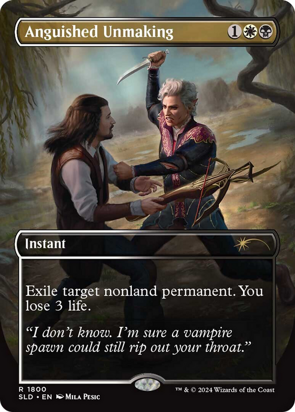 Anguished Unmaking (1800) (SLD-1800) - Secret Lair Drop (Borderless)