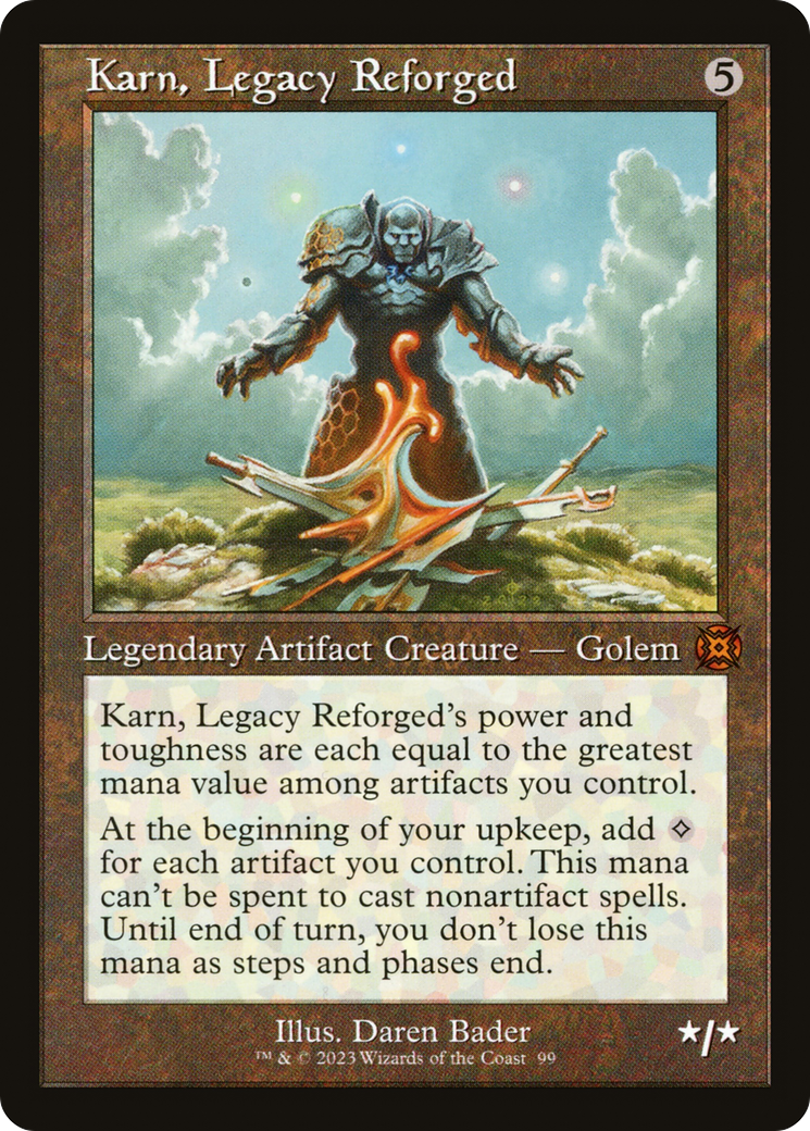 Karn, Legacy Reforged (Retro Frame) (MAT-099) - March of the Machine: The Aftermath: (Showcase)
