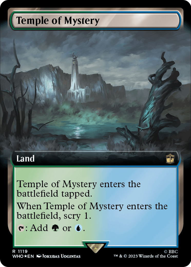 Temple of Mystery (Extended Art) (Surge Foil) (WHO-1119) - Doctor Who: (Extended Art) Foil