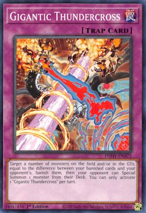 Gigantic Thundercross (PHHY-EN072) - Photon Hypernova 1st Edition