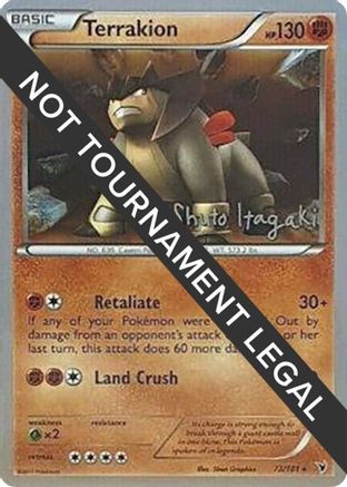 Terrakion - 2012 (Shuto Itagaki) 073  World Championship Decks - Rare