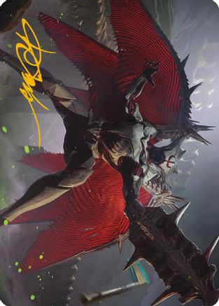 Phyrexian Vindicator Art Card (7/81) (Gold-Stamped Signature) (ASONE-007) - Art Series: Phyrexia: All Will Be One