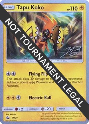 Tapu Koko - 2017 (Zachary Bokhari) SM30  World Championship Decks - Common
