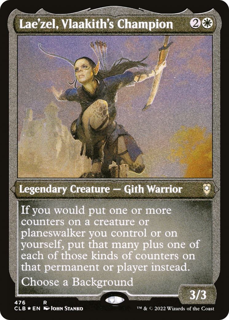 Lae'zel, Vlaakith's Champion (Foil Etched) (CLB-476) - Commander Legends: Battle for Baldur's Gate Foil