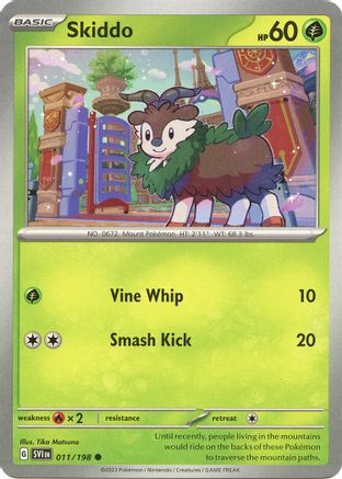 Skiddo 011  - Reverse Holofoil SV01 Scarlet & Violet Base Set - Common