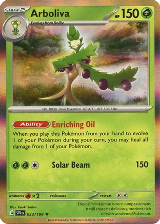 Arboliva 023  - Reverse Holofoil SV01 Scarlet & Violet Base Set - Rare