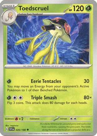 Toedscruel 026  SV01 Scarlet & Violet Base Set - Uncommon