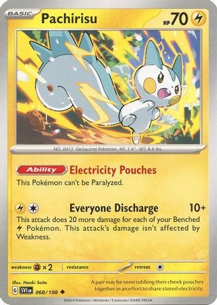 Pachirisu 068/198  SV01 Scarlet & Violet Base Set - Uncommon