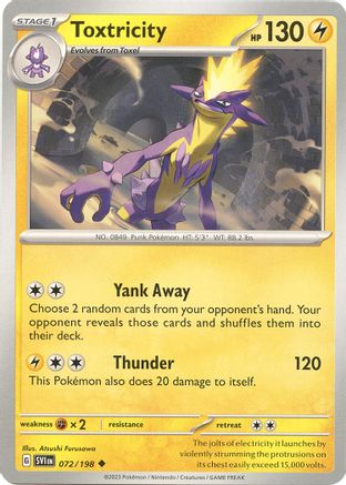 Toxtricity 072  SV01 Scarlet & Violet Base Set - Uncommon