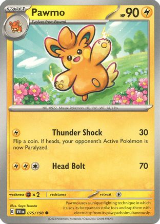 Pawmo 075  - Reverse Holofoil SV01 Scarlet & Violet Base Set - Common