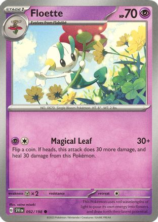 Floette 092  - Reverse Holofoil SV01 Scarlet & Violet Base Set - Common