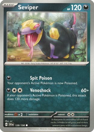 Seviper 128  SV01 Scarlet & Violet Base Set - Common