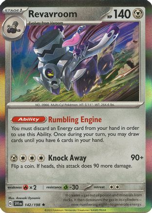 Revavroom 142  - Reverse Holofoil SV01 Scarlet & Violet Base Set - Rare