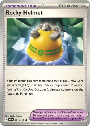 Rocky Helmet 193  - Reverse Holofoil SV01 Scarlet & Violet Base Set - Uncommon