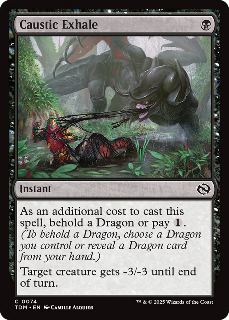 Caustic Exhale (TDM-074) - Tarkir: Dragonstorm Foil