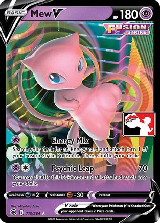 Mew V  - Holofoil Prize Pack Series Cards - Ultra Rare
