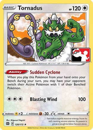 Tornadus  Prize Pack Series Cards - Rare