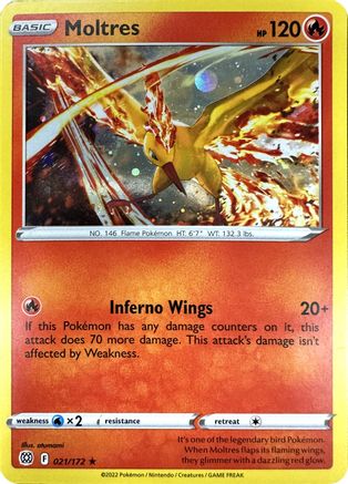 Moltres (Cosmos Holo) 021  - Holofoil Miscellaneous Cards & Products - Promo