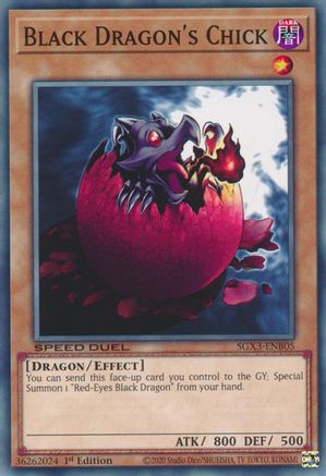 Black Dragon's Chick (SGX3-ENB05) - Speed Duel GX: Duelists of Shadows 1st Edition