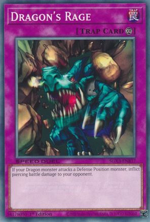 Dragon's Rage (SGX3-ENB17) - Speed Duel GX: Duelists of Shadows 1st Edition