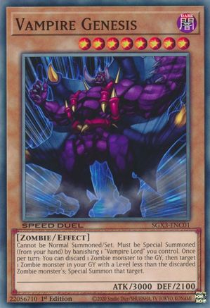 Vampire Genesis (SGX3-ENC01) - Speed Duel GX: Duelists of Shadows 1st Edition