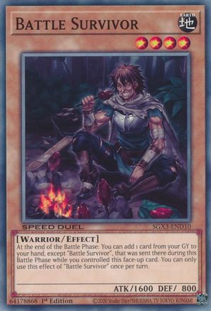 Battle Survivor (SGX3-END10) - Speed Duel GX: Duelists of Shadows 1st Edition