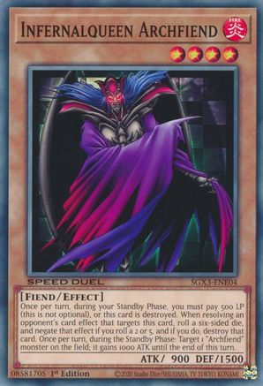 Infernalqueen Archfiend (SGX3-ENE04) - Speed Duel GX: Duelists of Shadows 1st Edition