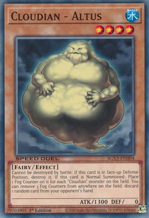 Cloudian - Altus (SGX3-ENH04) - Speed Duel GX: Duelists of Shadows 1st Edition