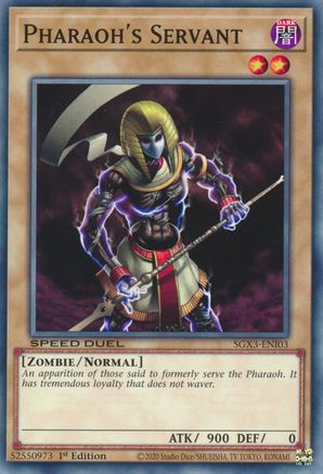 Pharaoh's Servant (SGX3-ENI03) - Speed Duel GX: Duelists of Shadows 1st Edition