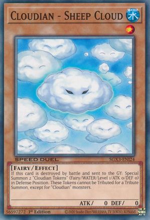 Cloudian - Sheep Cloud (SGX3-ENI24) - Speed Duel GX: Duelists of Shadows 1st Edition