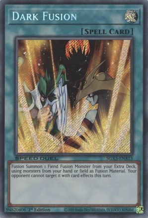 Dark Fusion (Secret Rare) (SGX3-ENA13) - Speed Duel GX: Duelists of Shadows 1st Edition