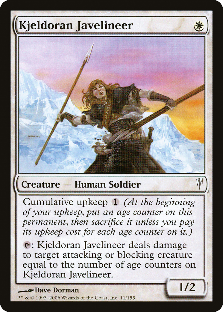 Kjeldoran Javelineer (CSP-011) - Coldsnap Foil
