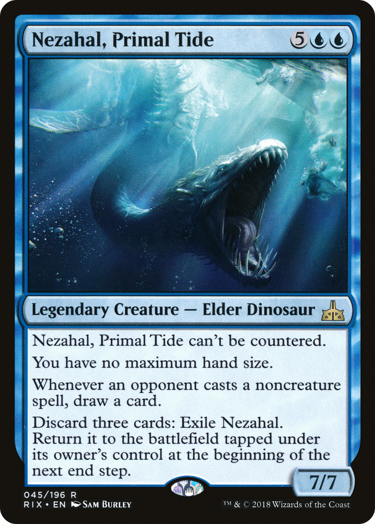 Nezahal, Primal Tide (RIX-045) - Rivals of Ixalan Foil