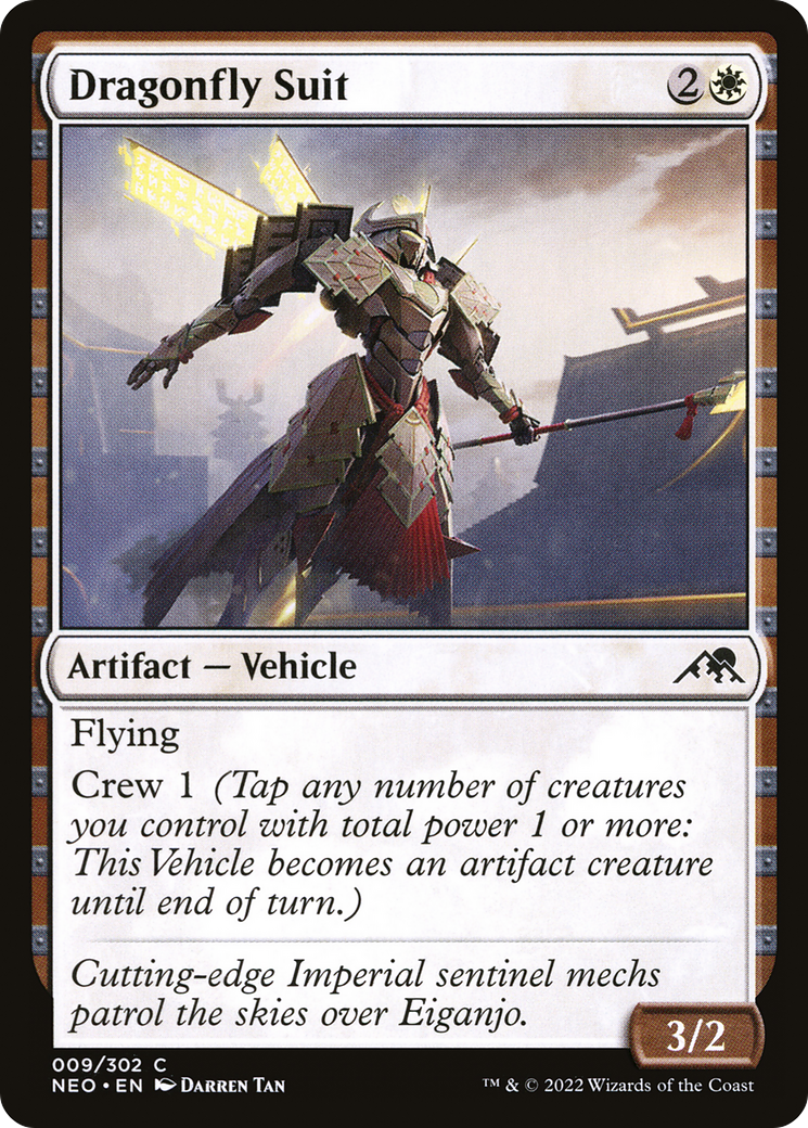Dragonfly Suit (NEO-009) - Kamigawa: Neon Dynasty Foil