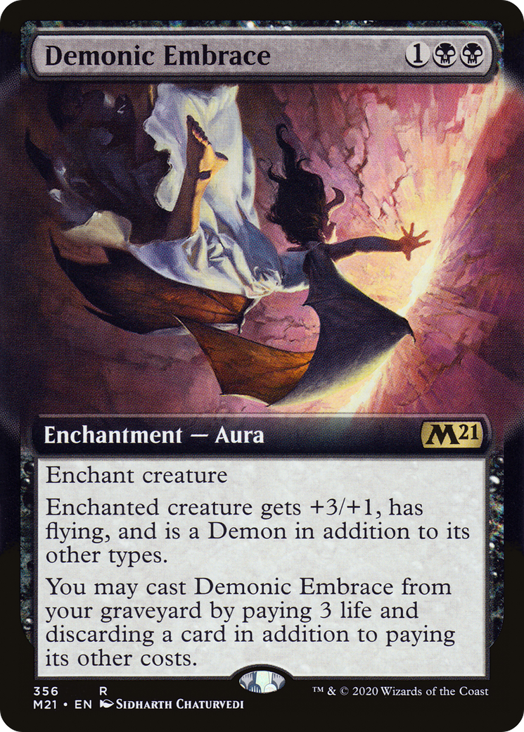 Demonic Embrace (Extended Art) (M21-356) - Core Set 2021: (Extended Art)