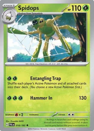 Spidops 018  SV02 Paldea Evolved - Uncommon