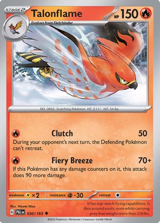 Talonflame 030  SV02 Paldea Evolved - Uncommon