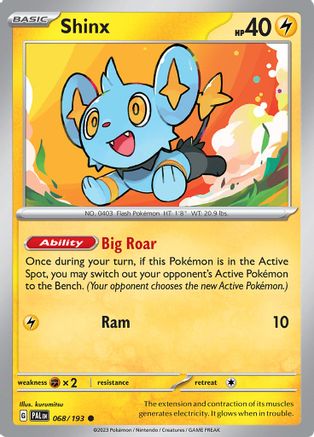 Shinx 068/193  SV02 Paldea Evolved - Common