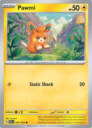 Pawmi 074  SV02 Paldea Evolved - Common