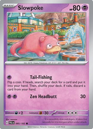 Slowpoke 085  SV02 Paldea Evolved - Common