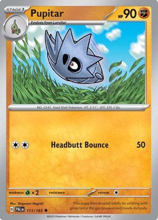Pupitar 111  - Reverse Holofoil SV02 Paldea Evolved - Uncommon