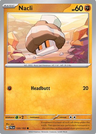 Nacli 120/193  - Reverse Holofoil SV02 Paldea Evolved - Common