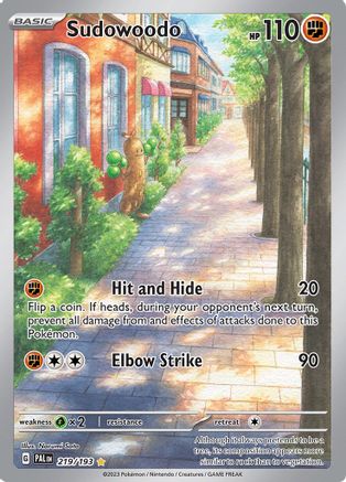 Sudowoodo 219/193  - Holofoil SV02 Paldea Evolved - Illustration Rare