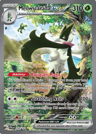 Meowscarada ex 256/193  - Holofoil SV02 Paldea Evolved - Special Illustration Rare