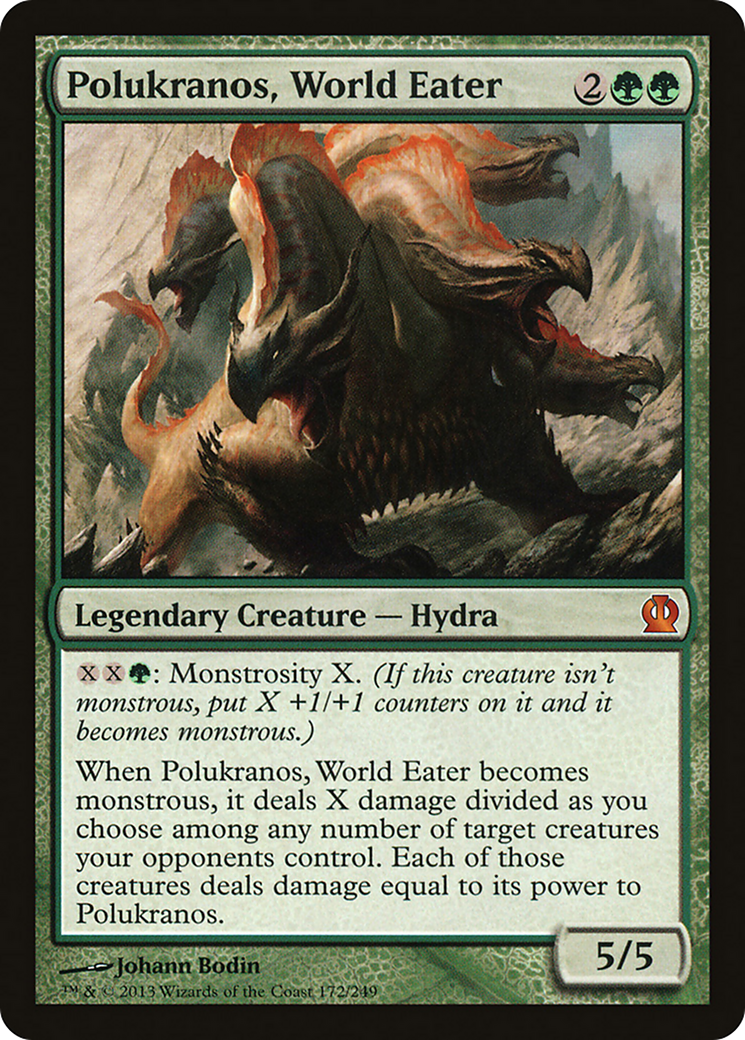 Polukranos, World Eater (THS-172) - Theros Foil
