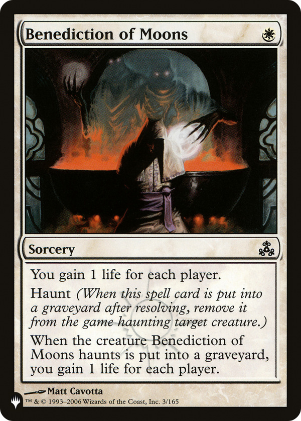 Benediction of Moons (LIST-3/165) - The List