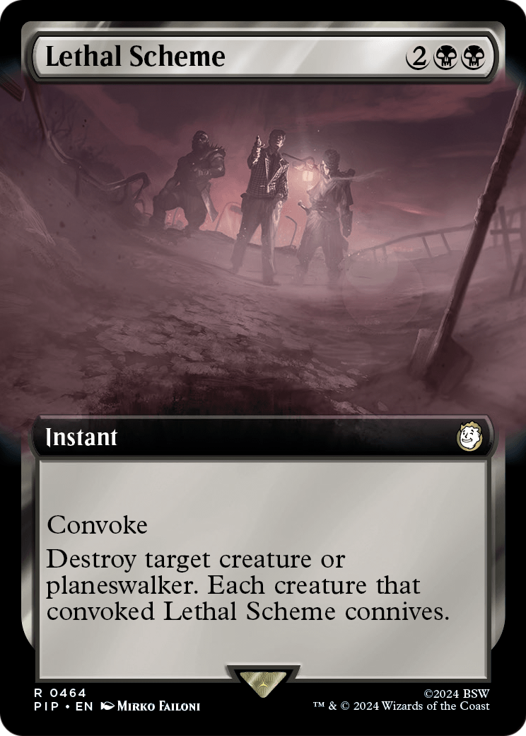 Lethal Scheme (Extended Art) (PIP-464) - Fallout: (Extended Art) Foil