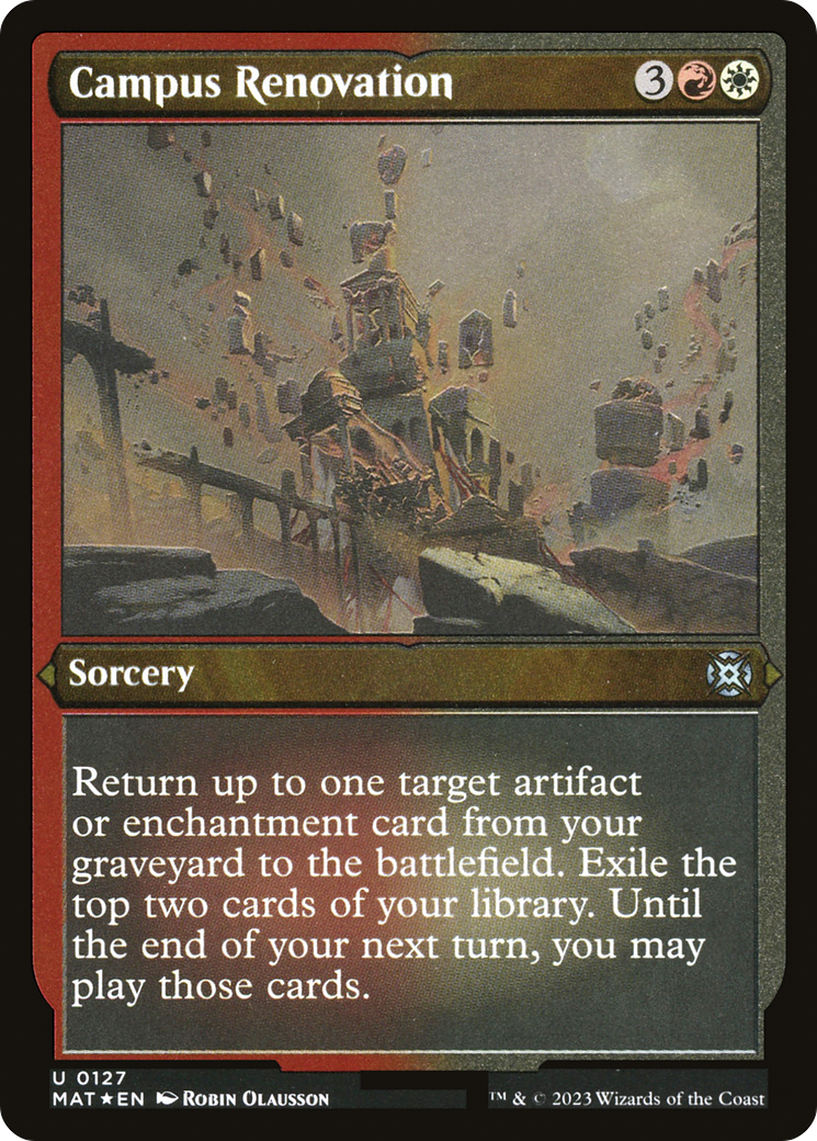 Campus Renovation (Foil Etched) (MAT-127) - March of the Machine: The Aftermath Foil
