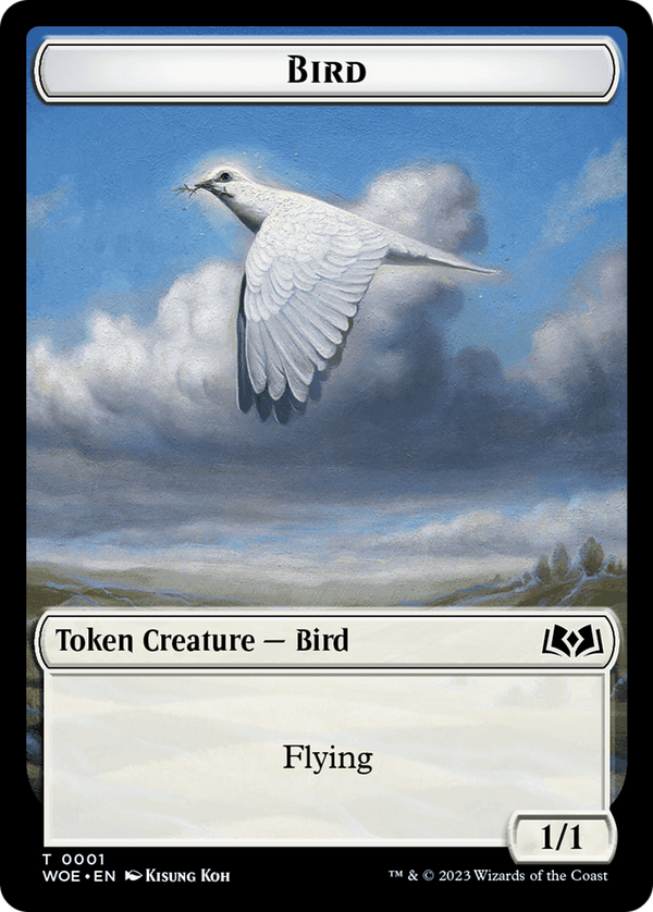 Bird (TWOE-001) - Wilds of Eldraine Tokens Foil